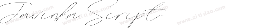 Javinka Script字体转换